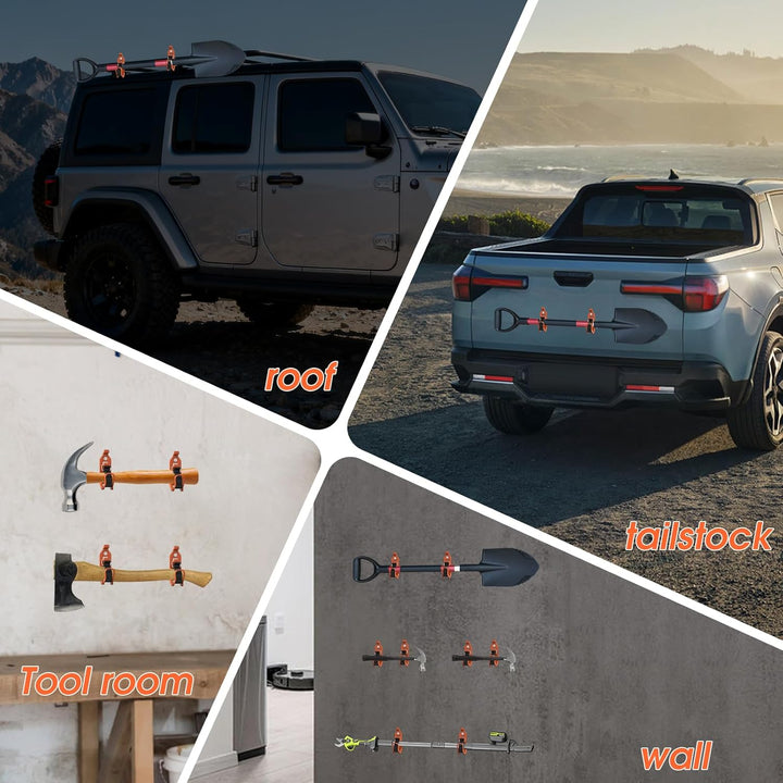 Vehicle Garage Rubber Clamp Tool Mount Kit Product Image 05