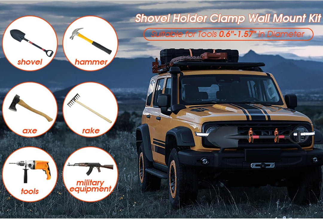 Vehicle Garage Rubber Clamp Tool Mount Kit Product Image 07