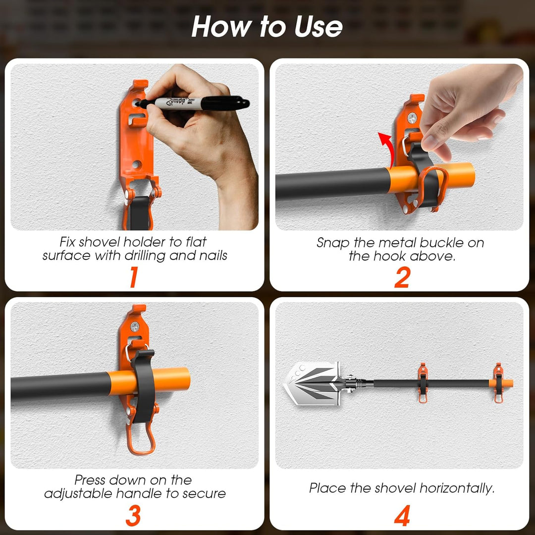 Vehicle Garage Rubber Clamp Tool Mount Kit Product Image 09