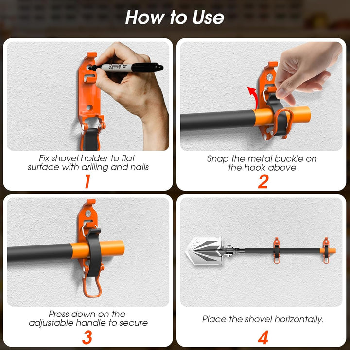 Vehicle Garage Rubber Clamp Tool Mount Kit Product Image 09