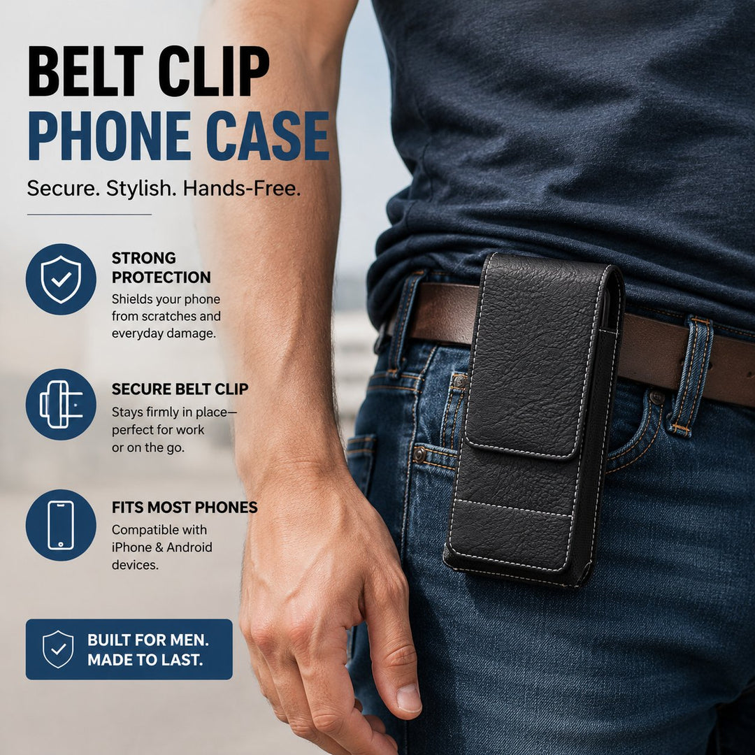 Versatile Leather Phone Holster Product Image 04