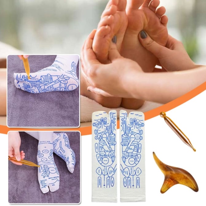 Vistapoint Reflexology Pressure Zone Socks Product Image 01