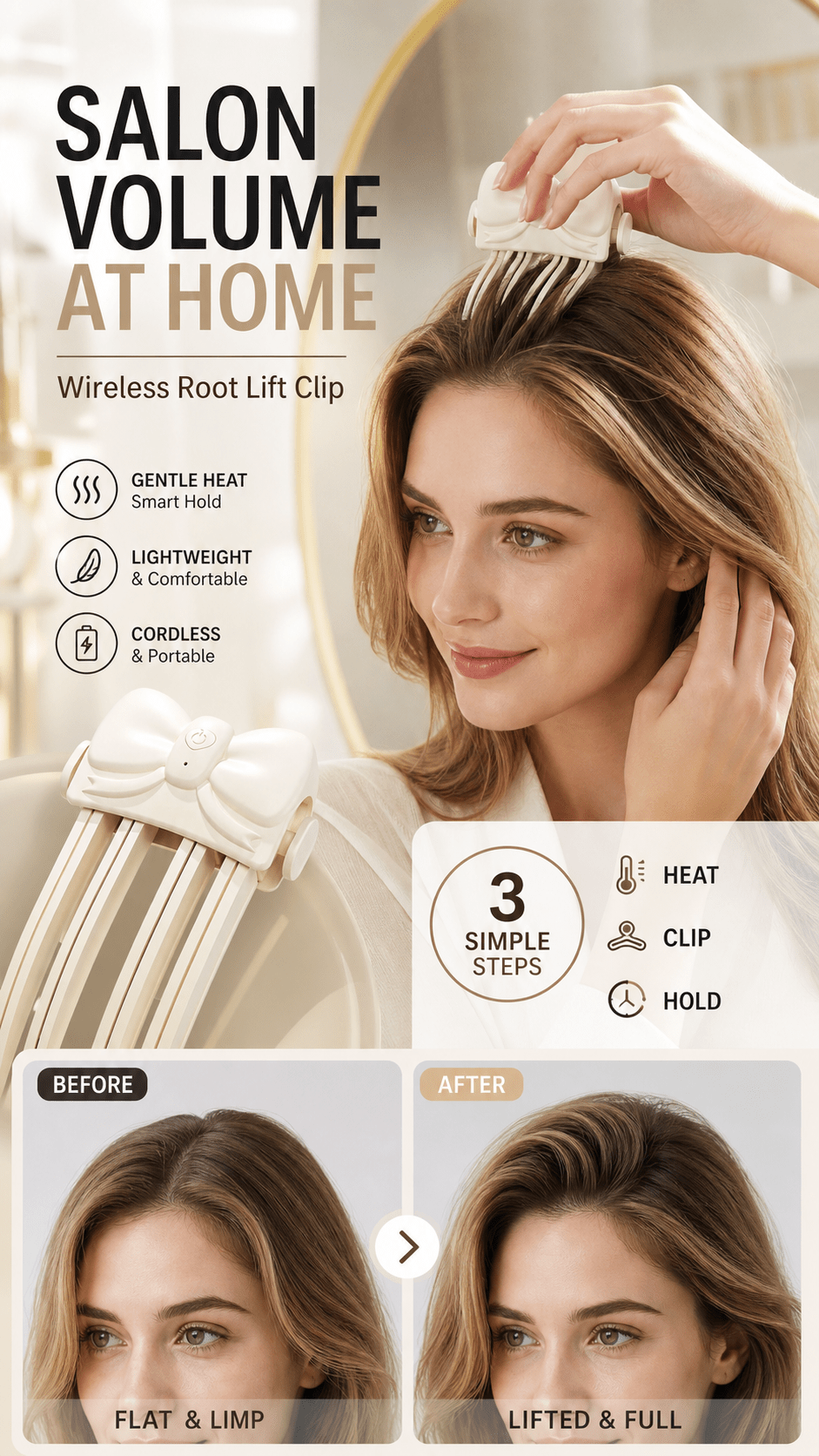 Volume Lifting Heated Hair Clip Product Image 04