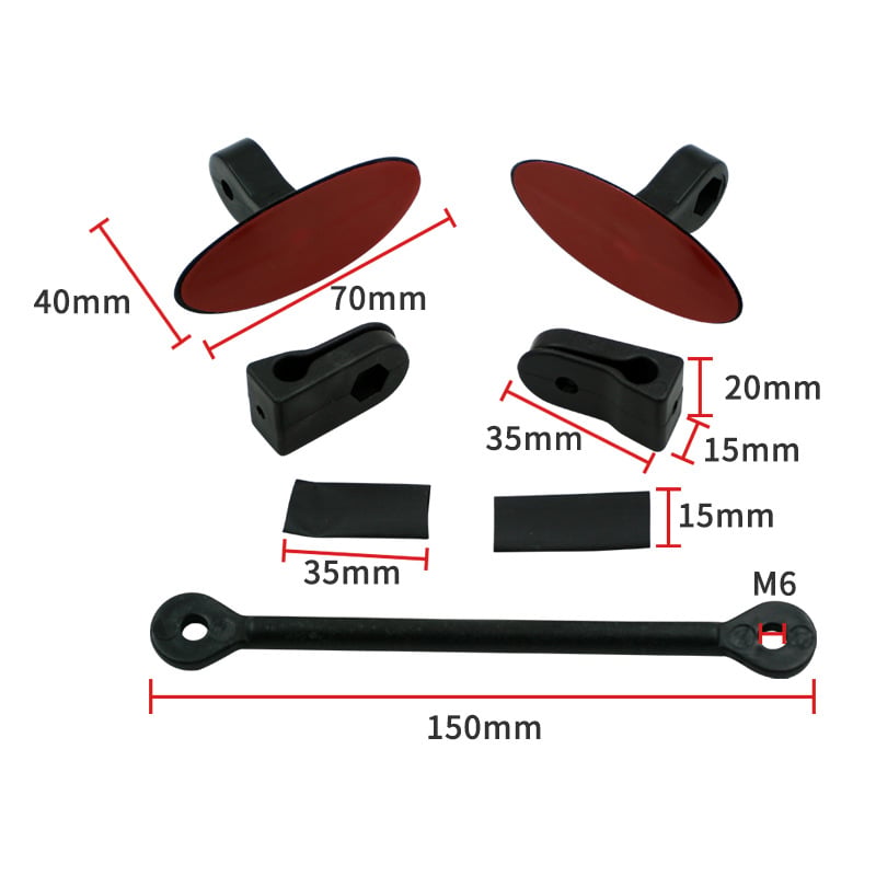 W Street Bike Blind Spot Mirror Product Image 06