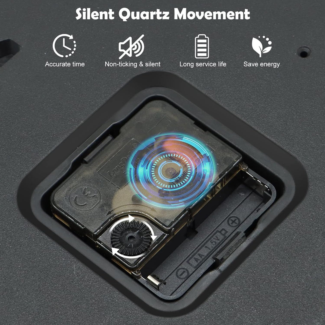 Rear view of the learning wall clock&