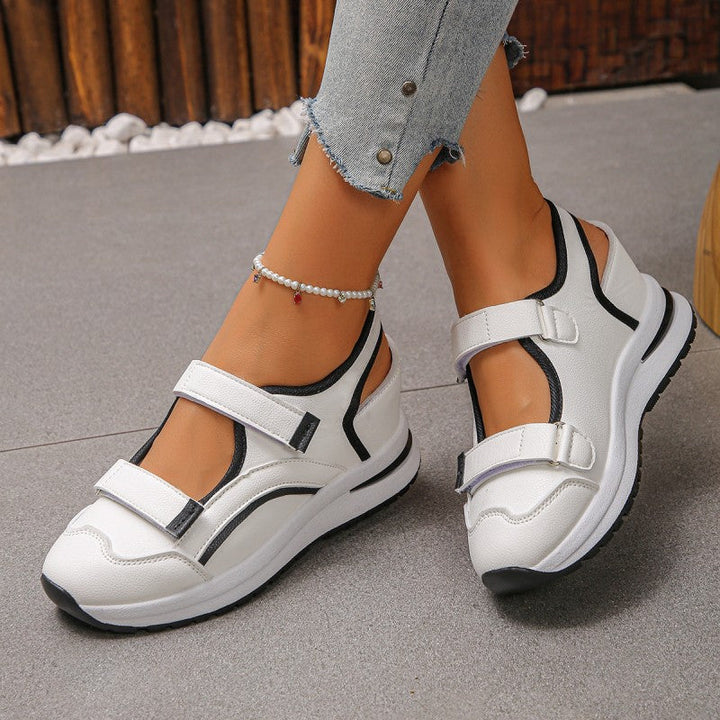 Waverly Cut Out Walking Shoes Adjustable Cushioned Sole Product Image 06