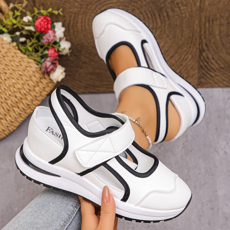 Waverly Cut Out Walking Shoes Adjustable Cushioned Sole Product Image 08