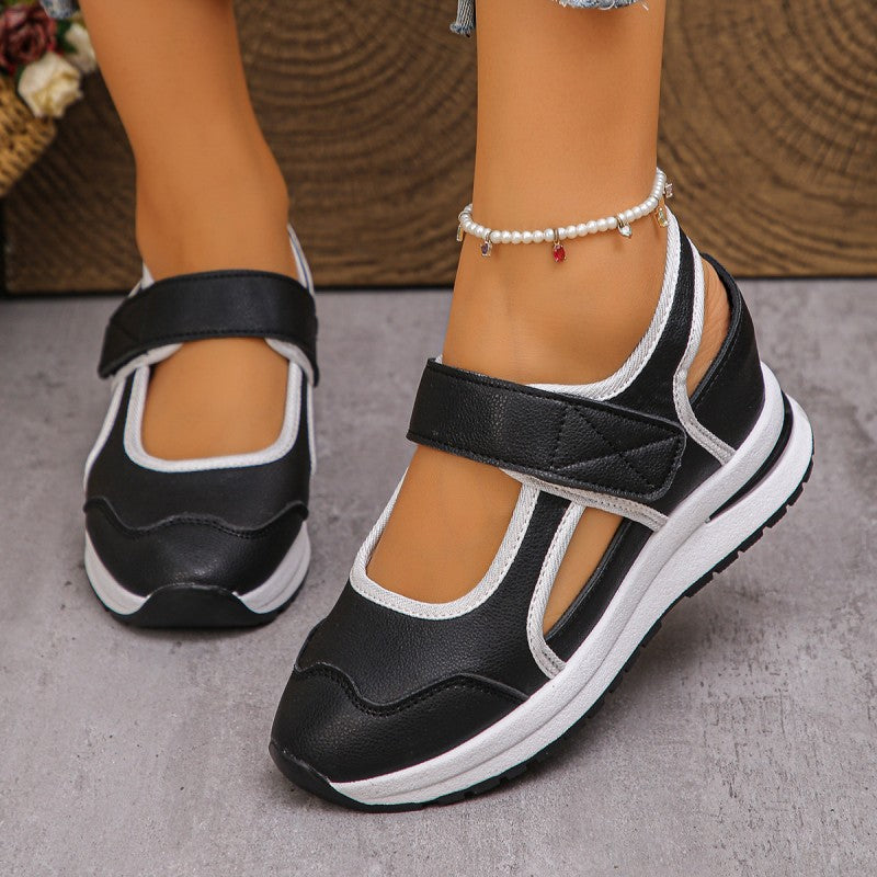Waverly Cut Out Walking Shoes Adjustable Cushioned Sole Product Image 09