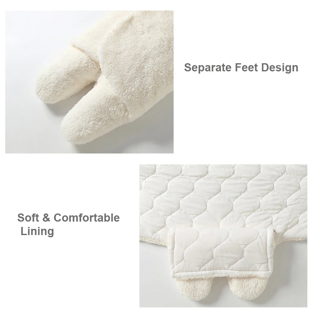Close-up views of the white baby wrap&