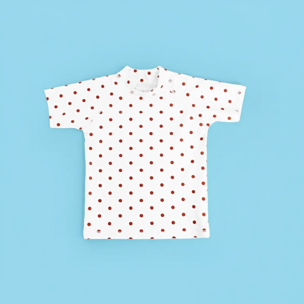White short-sleeve kids&