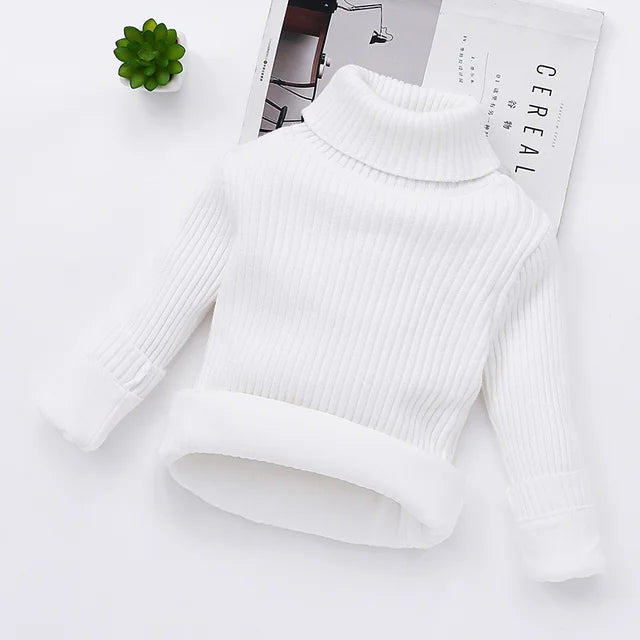 White ribbed kids&