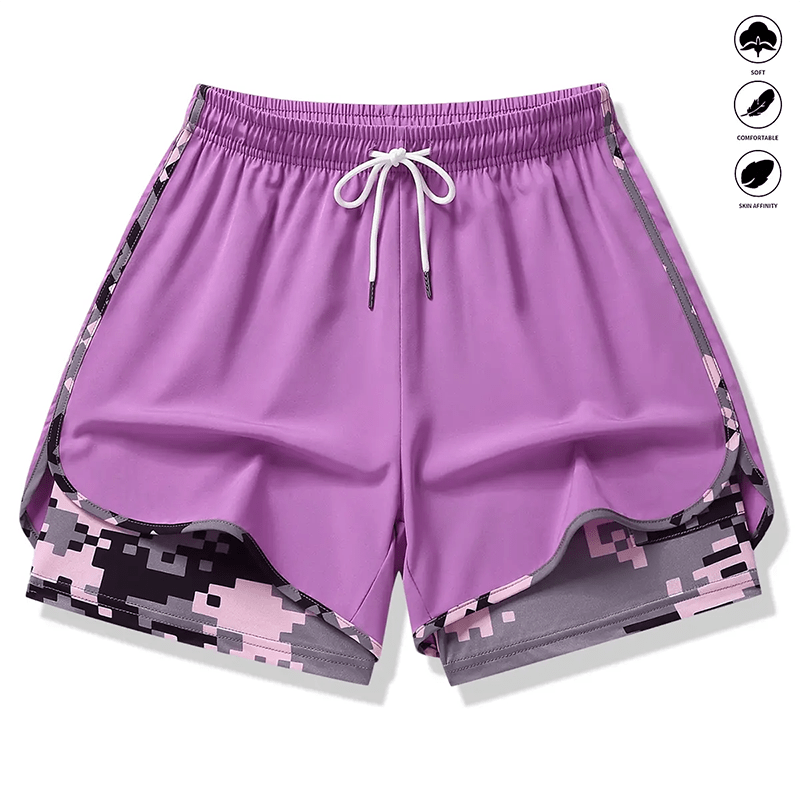 Willow 2 In 1 Womens Workout Shorts Pockets Product Image 02