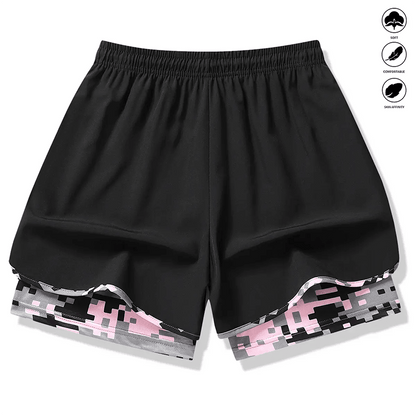 Willow 2 In 1 Womens Workout Shorts Pockets Product Image 05