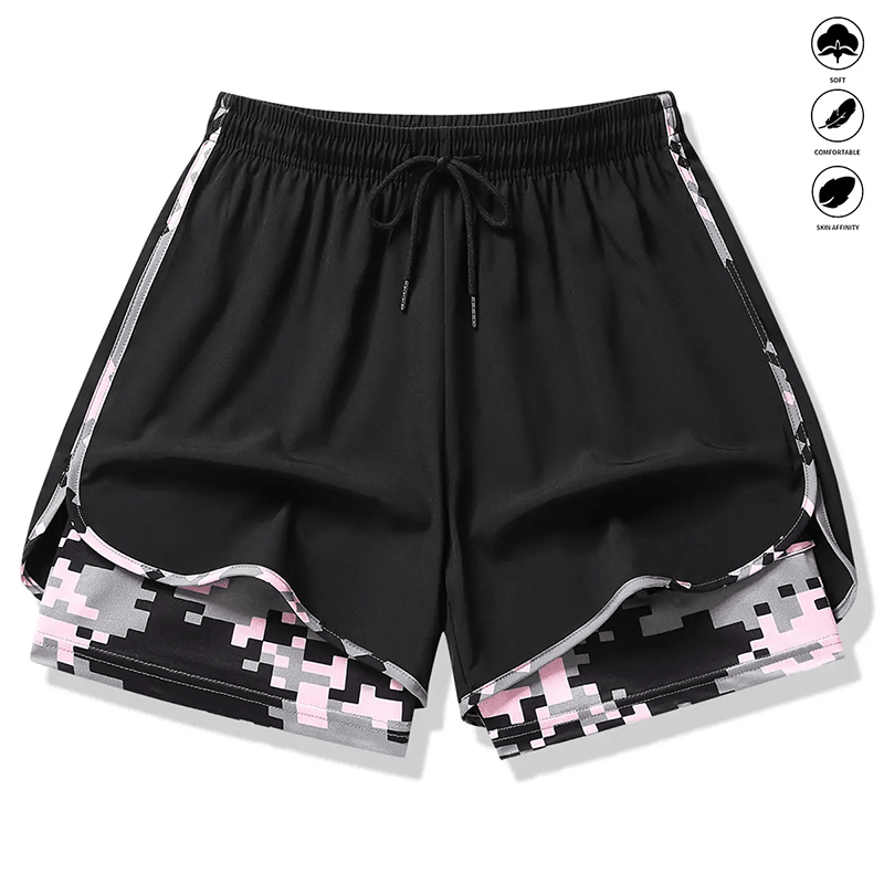 Willow 2 In 1 Womens Workout Shorts Pockets Product Image 06