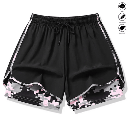 Willow 2 In 1 Womens Workout Shorts Pockets Product Image 06