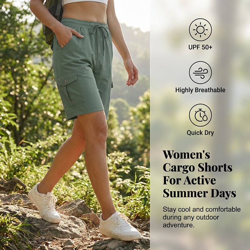 Willow Trail Quick Dry Cargo Shorts Product Image 02
