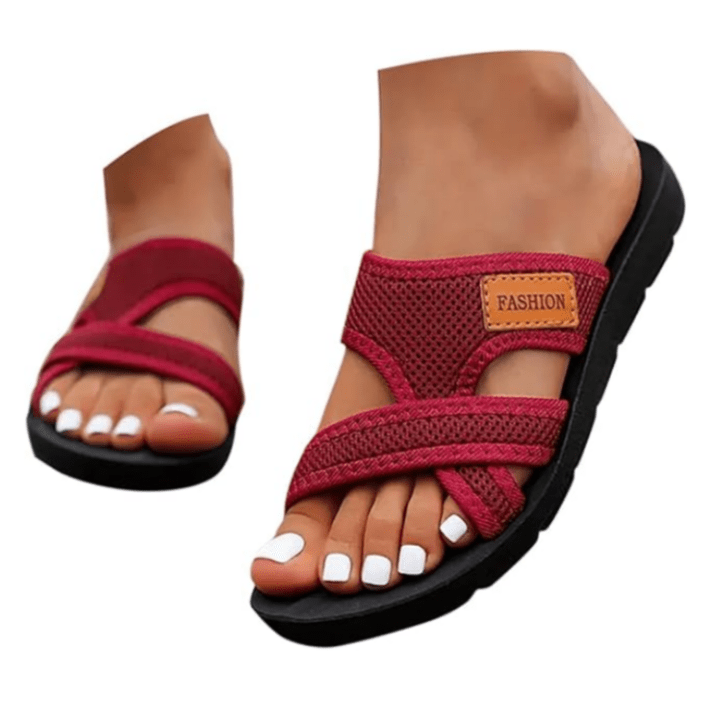 Willow Wide Fit Open Toe Flat Sandals Product Image 01
