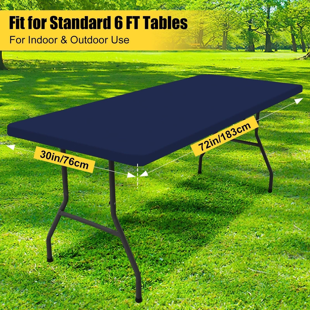 Windproof Elastic Edge Picnic Tablecloth Product Image 07