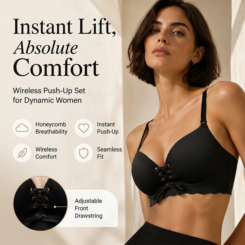 Womens Seamless Push Up Bra Product Image 02