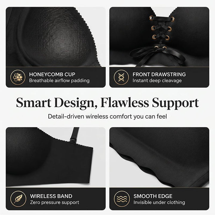 Womens Seamless Push Up Bra Product Image 03