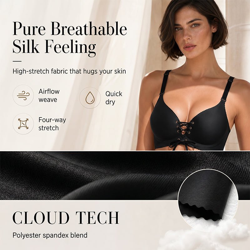 Womens Seamless Push Up Bra Product Image 05