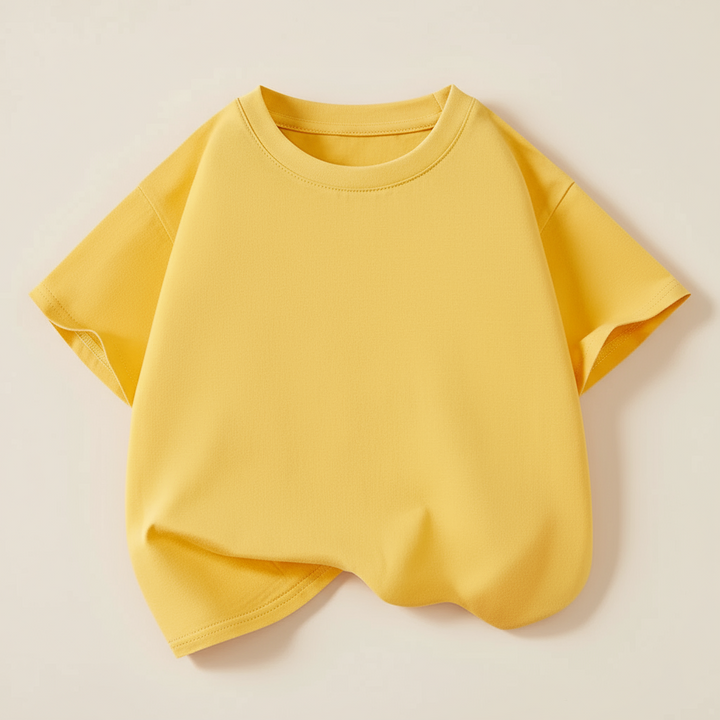Yellow short-sleeve kids&