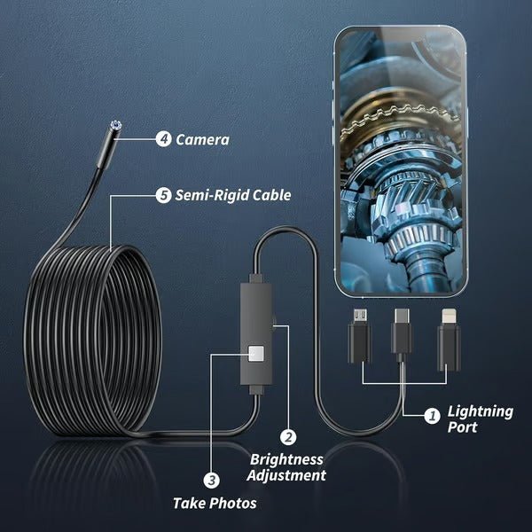 Zipview Phone Inspection Camera Flexible Led Scope Product Image 04
